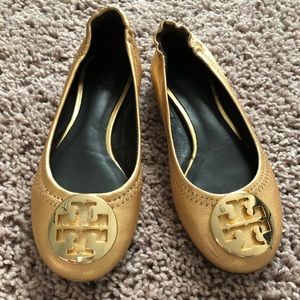 Tory Burch Gold flats
